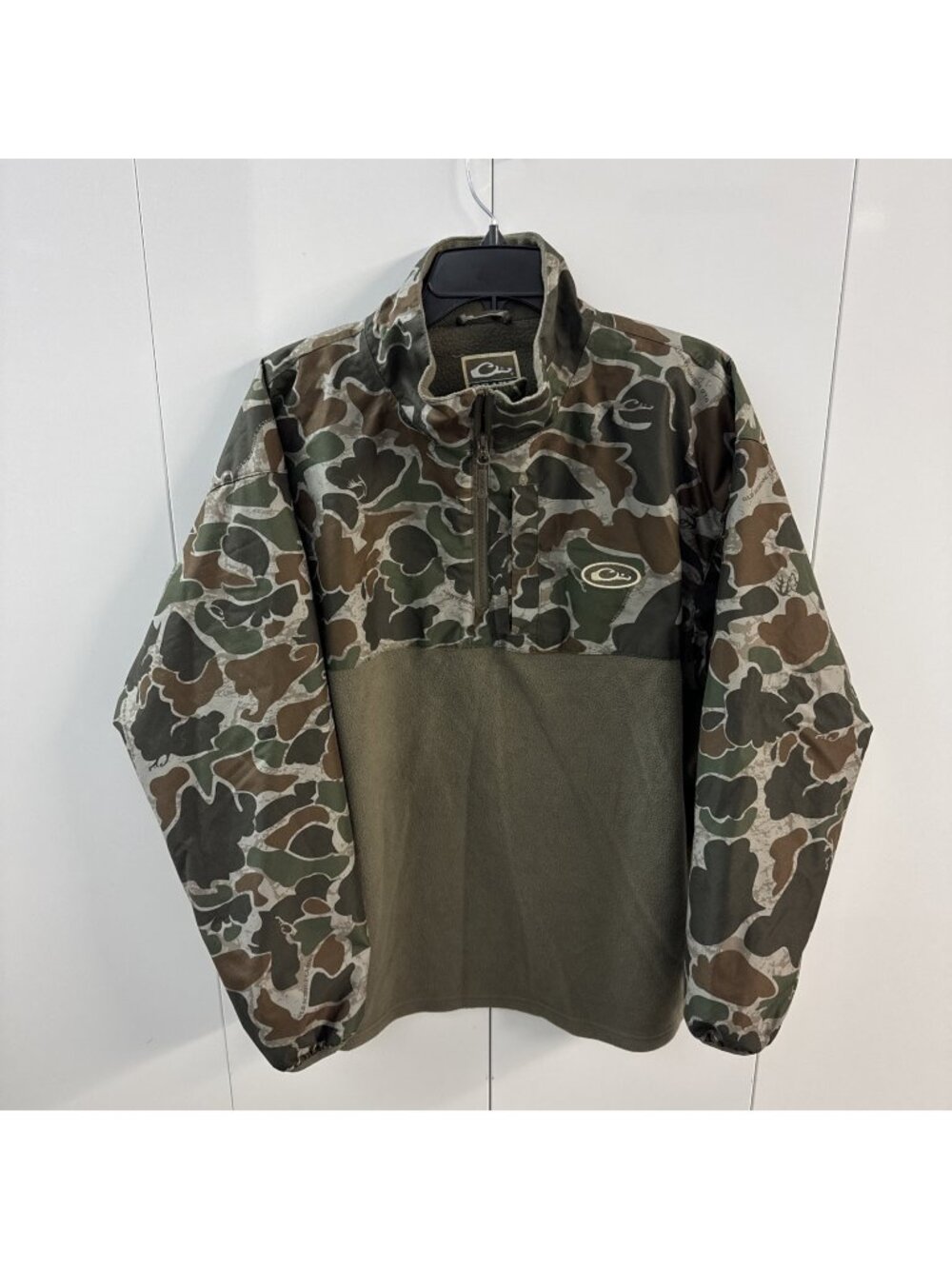 Refuge Eqwader Drake Old School Green 1/4 Zip Medium Hunting Outdoor